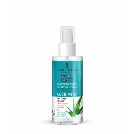 Afrodita SUN CARE ALOE VERA Frissítő permet arcra és testre